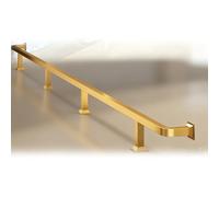 Kit de repose-pieds bar, robuste for bars commerciaux et privés, for à domicile, intérieur/extérieur, doré, 180 cm / 5,9 pi(24in-60cm)