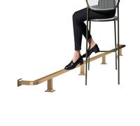 Kit De Repose-pieds Barre 1 À 5 M, Tube Carré En Acier Inoxydable, Garde-corps Plat Sous Le Comptoir Pour Bar Restaurant Cuisine Domicile(Gold,3.8M/12.47FT)