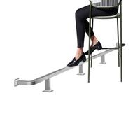 Kit De Repose-pieds Barre 1 À 5 M, Tube Carré En Acier Inoxydable, Garde-corps Plat Sous Le Comptoir Pour Bar Restaurant Cuisine Domicile(Silver,1.5M/4.92FT)
