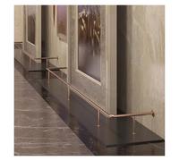 Kit de Repose-Pieds de Bar Intérieur & Extérieur Bar Repose-Pieds Rail Kit, sous Comptoir Mural Fixé & Sol sur Pied Repose-Pieds Pied, Minimaliste Moderne (Personnalisable)(Rose Gold,180cm/5.9ft)