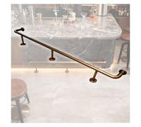 Kit De Repose-Pieds for Bar/Cuisine, Quincaillerie Complète en Acier Inoxydable for Montage sous Comptoir, Tube avec Connecteur Interne Et Embouts(80cm/31.5in)