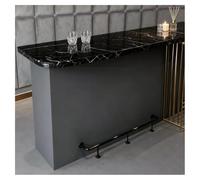 Kit De Repose-pieds Pour Bar 1,8/2,5/5/6/7/8 M, Usage Professionnel Acier Finition Mate Supports De Repose-pieds Pour Bar Montage Sous Le Comptoir Pour Sièges D'îlot(Zwart,170cm)