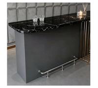 Kit De Repose-pieds Pour Bar 1,8/2,5/5/6/7/8 M, Usage Professionnel Acier Finition Mate Supports De Repose-pieds Pour Bar Montage Sous Le Comptoir Pour Sièges D'îlot(Silver,120cm)