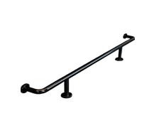 Kit de repose-pieds sous comptoir commercial, barre protection murale for bar sous-sol, installation facile et personnalisée, avec quincaillerie montage(Black-L,260cm/102in)