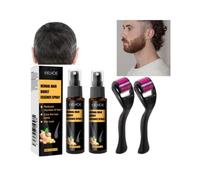Kit de Repousse des Cheveux - Hair Root - 30ml - Spray et Rouleau - Anti-chute - Tous types de cheveux