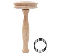 Kit de reprisage en forme de champignon avec fil à repriser et aiguilles, outil à repriser en bois pour chaussettes, œufs à repriser - Cadeau pour les amateurs de tricot et crochet