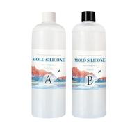 Kit de résine et de durcisseur - Kit de résine cristalline | Moule transparent translucide fabriquant du silicone | Aucune bulle de moisissure transparente en fabrication d'époxy pour couler une bougi