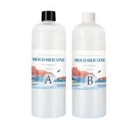 Kit de résine et de durcisseur - Kit de résine cristalline | Moule transparent translucide fabriquant du silicone | Aucune bulle de moisissure transparente en fabrication d'époxy pour couler une bougi