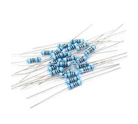 Kit de résistance de film métallique de résistance de 0,5 W, ensemble de résistances électroniques 1/2 W 1% Composants consommateurs d'énergie (Color : Multicolor, Size : 0.1ohm-3.6M 1000pcs)