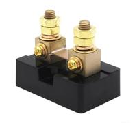 Kit de résistance de shunt de courant CC 50 A 50 mV - Précision ± 0,25 %, shunt en laiton manganin pour panneau d'ampèremètre, mesure automobile et solaire CC