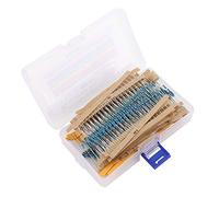Kit de résistances 1280pcs, 1R-10M 1 / 4W Metal Film Resistors Assortiment 64 Modèle composant électronique