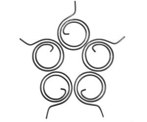 Kit de ressorts de poignée de porte intérieure 5 pièces rondes en acier inoxydable pour systèmes de verrouillage de type torsion (FMTB-MSC)