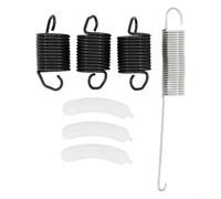 Kit de ressorts de suspension pour machine à laver avec 3 ressorts WP63907, 3 coussinets d'usure 285744 et contrepoids W10250667, compatible avec
