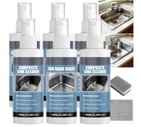 Kit de restaurateur et de nano scellant de nettoyant d'évier en composite et en acier inoxydable, scellant dissolvant de taches d'eau dure de calcaire, ensemble de nettoyant d'évier de cuisine (3kit)