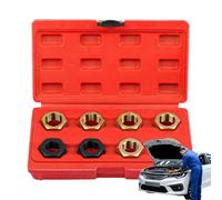 Kit de restauration de fil, kit de réparation de thread, kit de restaurateur métrique Fil de 8 pièces Ensemble de chasseur, Hex Tap Die Repair Tool Rethreading Accessoires de Tapping pour boulons