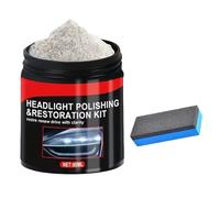 Kit de restauration de phares - 80 ml - Poudre de restauration de voiture avec application facile - Poudre de polissage pour vitres de voiture - Kit de phares au design intelligent - Outil de véhicule