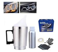Kit de restauration de phares automobiles, kit de renouvellement de phares automatiques, avec liquide de réparation de 100 ml, tasse d'atomisation et plus encore, for réparer le jaunissement des phare