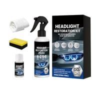 Kit de restauration de phares pour automobile | Spray de rénovation de lentille anti-UV | Agent De Restauration Phares | pour voiture, camion, camping-car, quad, tracteur, berline, pick-up