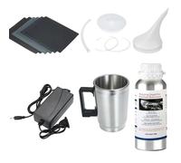 Kit de restauration des phares de voiture, 800ML de polymère liquide, réparation de l'éclairage de la voiture, kit 3 carton