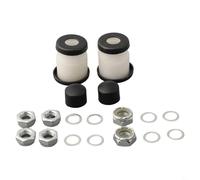 Kit de restauration pour skateboard et camion contenant des écrous, des écrous pivotants, des bagues cylindriques coniques pour une longue durée de vie (blanc)
