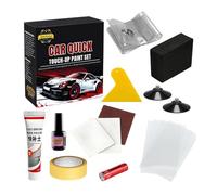 Kit de retouche pour éclats de peinture automobile, 10 ml Rénovateur Rapide Longue Durée, Outil réparation rayures, Pour Carrosserie Extérieure Pare-Chocs Portière Moto Bateau Dommages Accidentels Écl