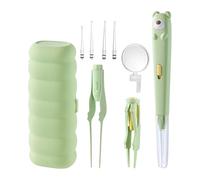 Kit de retrait de cérumen | Cuillère à cérumen, kit de nettoyage d'oreille LED | pour, filles, jeunes, adolescents, hommes, femmes, maison, voyage, camping