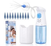 Kit de Retrait de Cérumen, Kit de Nettoyage Manuel pour Lave-Oreille, Outils Nettoyage Oreilles Safe Effective, Kit d'élimination de la Cire d'oreille avec 10 Disposable Tips pour Adultes & Enfants