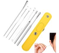 Kit de retrait de la cire d'oreille - Outil de nettoyage de l'oreille - Otoscope - Kit de nettoyage auriculaire - Circuit numérique - Système d'irrigation de la cire - Hygiène douce de l'oreillette