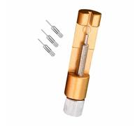 Kit de retrait de maillon de montre en aluminium - Outil de réparation d'horloger pour ajuster la taille du bracelet, doré, 65 × 14 × 15 / 2.56 × 0.55 × 0.63 in