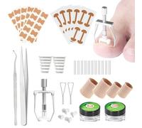 Kit de retrait d'ongles incarnés, traitement des ongles incarnés, outils correcteurs avec orthèses d'ongles, bandes correctrices et patch pour soulager la douleur des orteils