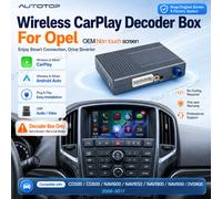 Kit de rétrofit sans fil AUTOTOP CarPlay Android Auto pour Opel Vauxhall Astra Insignia Corsa Mokka Zafira CD500 CD600 NAVI600 NAVI900 NAVI950 DVD800 Écran OEM sans fonction tactile Bluetooth GPS 09-1