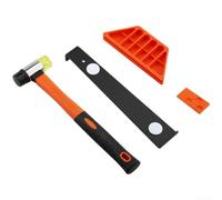 Kit de revêtement de sol stratifié 23 pièces orange avec maillet