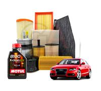 Kit De Révision Audi A4 B8 8K 2.0 TDI Filtres Bosch 5 Litres D'Huile Motul 5W30