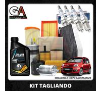 Kit De Révision Fiat Panda 1.2 GPL Selenia Multipower Gaz 5W40 4 Bougies Bosch