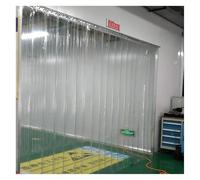 Kit de Rideau de Porte à lanières en PVC Haute résistance - 225 x 210 cm, lanière Transparente en Plastique pour Balcon, Coupe-Vent et imperméable, Installation Facile, Protection Durable de