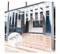 Kit de rideaux imperméables transparents pour porte coulissante pliante pour climatisation, cloisonnement, 90 x 200 cm, installation facile