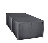 Kit de rideaux, moustiquaires et de rails pour pergola bioclimatique ""Evora"" 6 x 3,6m Graphite - Hespéride