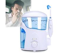 Kit de rinçage des sinus de lavage nasal électrique Neti Pot, avec quatre becs, système d'irrigation des sinus nasaux, for soulager les sinus et les allergies for adultes et enfants