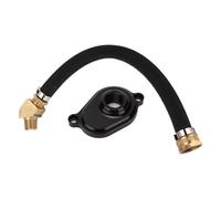 Kit de rinçage du refroidisseur d'huile avec adaptateur en aluminium anodisé pour Ford Powerstroke 6.0L 2003-2010