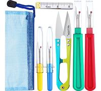 Kit de Ripper de Couture, 4 Pièces Seam Ripper Couture Outil de Coupe De Fil avec Ciseaux de Coupe, Ruban à Mesurer Souple et Sac de Rangement pour Couture