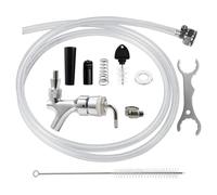 Kit de robinet à tige de ligne de bière pression, robinet à bière à noyau en acier inoxydable, robinet à ressort à fermeture automatique, tour de bière de brassage domestique, distributeur Kegerator