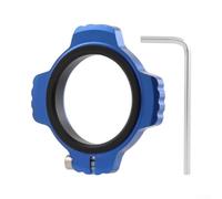 Kit de rondelle de pédalier en alliage - Ajusteur de précharge de manivelle - Entretoise en aluminium 7075 pour essieu X01 - Anneau de tension de roulement de vélo de montagne (bleu)