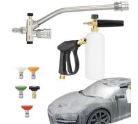 Kit de rondelle de pression - machine à laver haute puissance | Poignée de pistolet de pulvérisation avec extension de de remplacement, de détergent d'alimentation, accessoire