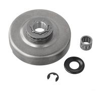 Kit de rondelles de pignon de tambour d'embrayage 3/8 compatible avec 365 362 371 372 XP Pièces de rechange E-Clip Assemblée Haute durabilité Installation facile Accessoires professionnels pour