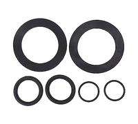 Kit de rondelles et d'anneaux de Piscine 25076RP, rondelles de Rechange en Caoutchouc Durable pour vannes à Piston de Piscine 10745 10262 10255, Ensemble de 6 pièces