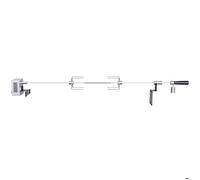 Kit de Rôtisserie Universelle pour Gril-Duoku-Rôtissoire pour Barbecue avec Tige à Broche en Acier Inoxydable-Moteur Électrique