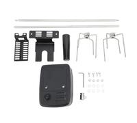 Kit de rôtissoire en acier inoxydable, moteur rotatif stable, kit de rôtisserie électrique pour barbecue, pour jardin, camping en plein air, réunions de famille