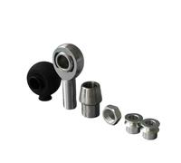 Kit de rotule de suspension Joint Heim métrique, dimensions M8, M10, M12, M14, M16, rotules à rotule + entretoise + soufflets en caoutchouc + écrou + bouchon soudable(M10 LeftThread)