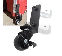 Kit de roue avant de boîte à outils 2 pièces, verrouillage de frein de roulette avant à Rotation de 360 ° capacité de 200lbs sans perçage pour boîte à outils d'emballage