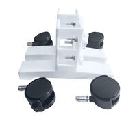 Kit de roue de chauffage: rotation de 360 degrés, support réglable, conception facile à installer, pièces de rechange | Ensemble de roulettes de mobilité avec chauffage infrarouge, accessoire